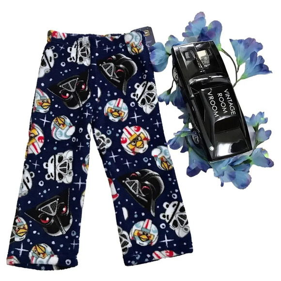 Angry Birds Star Wars NWT Fleece Pajama Bottom Boys 4 - Picture 1 of 7